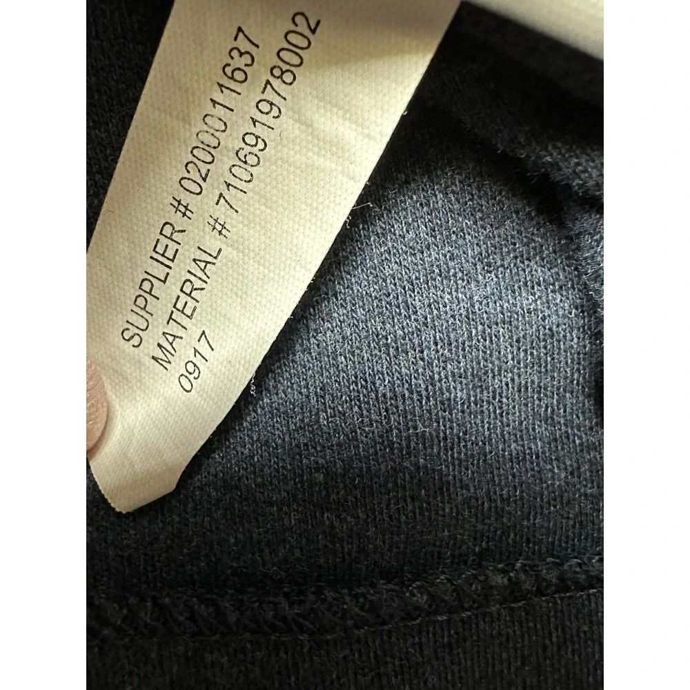 Polo Ralph Lauren Mens Sweater Size Medium Large Navy Suede 1/4‎ Zip Tennis Pony